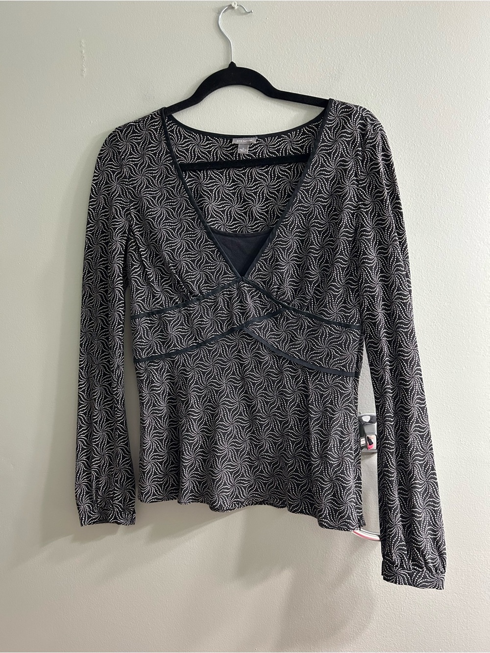 Vintage Ann Taylor silk Y2K top long sleeve